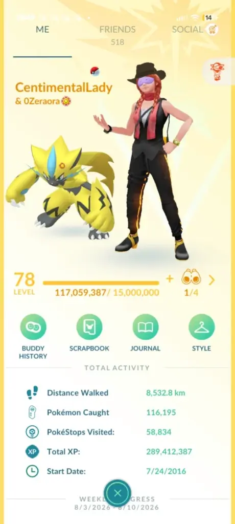 Pauli is Currently a Level 78, Slowly Working Towards 80